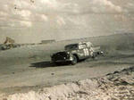 Tim Flock's Olds in '54. This was the first car in NASCAR history to carry a two-way radio, allowing Flock to talk to his crew..