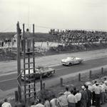 Curtis Turner wins the NASCAR Grand National Convertible Championship race - 1956