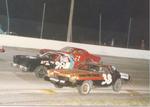 Bombers - Randy Whiting #3S, Jeff Barnes #28 and Ted Head #11...