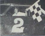 Jack Ethridge takes a Lake City Speedway win in 1975...