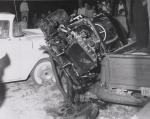 Rod Perry flipped into the pits after the throttle stuck (Mike Howell Collection)