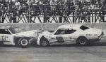 Opening day 1974 - Don Hatcher and Wayne Heckle crash head-on (Buzzy Berry Collection)