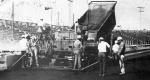 The track gets a re-paving job in December 1982 (Clyde Beard Photo - Jimmy Wilkins Collection)