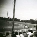Ft. Pierce Speedway 1965 - Jim Crowe heads into turn one (Westerman Photo)