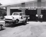 Jim McGuirk's Kelly Real Estate '57 Chevy ready to head to the track  (Dick Crowe Collection)