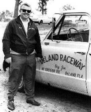 Big Jim Trickey... the long-time promotor of the track (Fred Coxen collection)