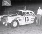 Dick Crowe takes a win in August of 1966 at Gold Coast Speedway  (Dick Crowe Collection)