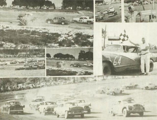Deland Raceway montage... Rosebud Flower was the flagman...
