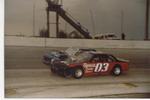 Allen Rhodes #03 races Ricky Marshall - 1990
