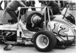 Mike Bare got knocked out in this 1977 Sprint Car crash where Stan Butler's tire came in the cockpit... He was OK..