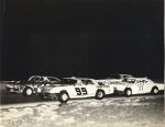 LM circa 1967 - Benny Moore in a '62 Ford #99 & Jim Alvis in the #21 Chevelle.  Outside are Billy Hancock and Ken Faircloth