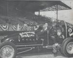1960s - Pete Folse with sons Ric (standing) and Pete, Jr. (sitting) at the IMCA Winternationals (Courtesy Danny Brower)