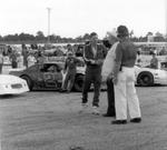 U.S. Rep. Bill Posey shaking hands with former Golden Gate Speedway owner Frank Dery before the 1st Gov. Cup at NSS. (E. Roche)