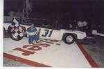 Paul Colgan takes a checker..