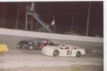 Chevy Lumina bodied Late Models of Sid Stites #18 and now State Senator Bill Posey #51...