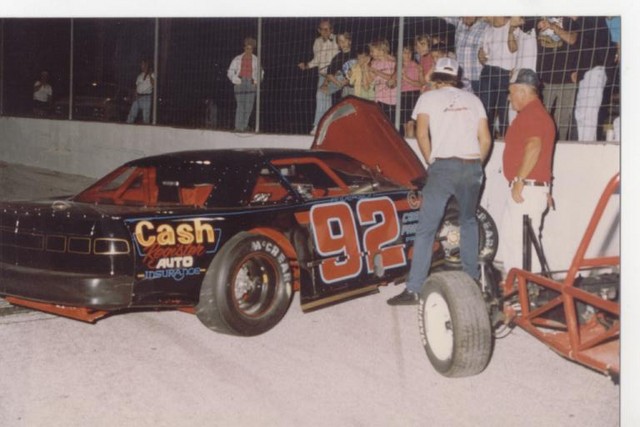 Not all of Dick Anderson's trips to Speedworld ended up in victory lane...