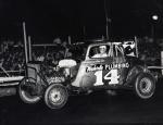 Sunbrock Speedway in Orlando - June 23, 1956 - Phil Orr with the checker(Orr Family Collection)