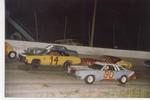 Robert Simmons #90 and Jim Lockwood #14 among others in Bomber action...
