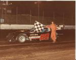 Tom Smith after a win at Columbia County Speedway...