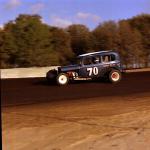 Jimmy Hamm on the gas at Columbia County Speedway...