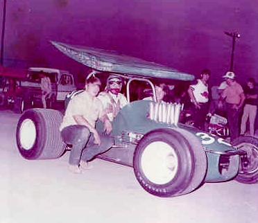 Billy Yuma and car owner Denis Hood (Bobby 5X5 Day Photo from the Marty Little Collection)