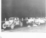 1956 - Sunbrock Speedway in Orlando - Phil Orr #14 leads Dave McInnis #11 and Emil Reutimann (Little Collection)