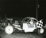 Early '60s - Ernie Reeves with a checkered flag (Bobby 5X5 Day photo - Marty Little Collection)