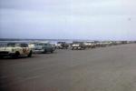 1955 GN race pace lap - Fireball Roberts #M-1 would cross the finish first but be disqualified...