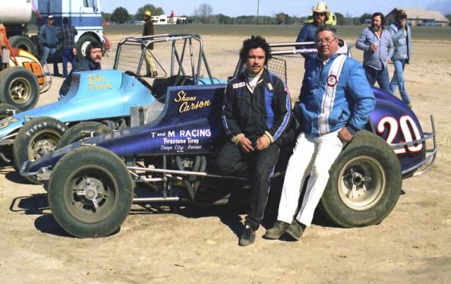 1978 - Shane Carson with car owner Bob Trostle (Gene Marderness photo)