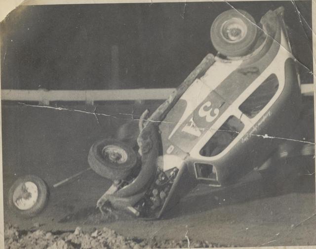 Doing a dive-bombing act - track and driver unknown (Joslin Collection)
