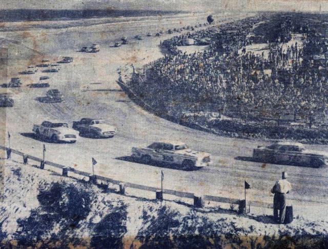 Beach action in 1955 or 56 (Joslin Collection)