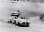 Dick Joslin hard on it through turn 1 in 1956 (Joslin Collection)