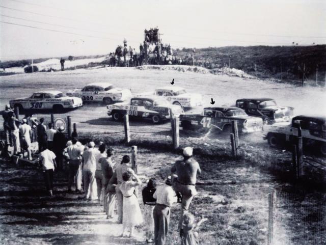 Tight action in 1955 (Joslin Collection)
