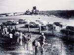 Tight action in 1955 (Joslin Collection)