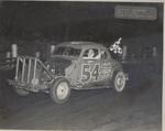 Sunbrock Speedway 1951 - Phil Orr behind the wheel (Joslin Collection)