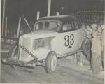 Up on the fence - Possibly Sunbrock Speedway in the mid '50s (Joslin Collection)