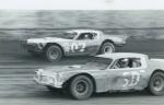 Late Models 1980 - Danny Scofield #07 battles Tommy Evonosky #5D (Westerman Photo)