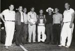 1963 L to R Dick Joslin, Ray Snodgrass, Phil Orr, Harry Pullen, Ernie Alderman, Pop Grostic, Jim Yarbrough & Rosebud Flower