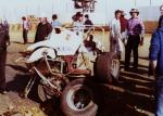 Aftermath of Dub May crash - 1978 Winternationals (Westerman Photo)