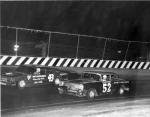 Robbye McCoy racing Danny Maddox in Sportsman action...