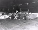 Getting the Shorty Mills and Billy Collins cars apart after a tangle...
