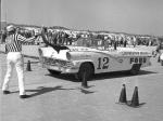 Joe Weatherly starts his qualifying run for the 1956 Convertible race...