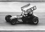 Ellis Palasini on his way to winning a 100 lap Supermodified race in October 1967 (Palasini Collection)