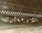 Robbye McCoy leading Karl Evans...