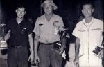 1969 Mid-season point champions at Treasure Coast - Dave Millspaugh (Stocks), Red Begtrup (Bombers) and Jim McGuirk (Late Model)