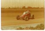 Daryl Dawley on his way to a win on 2-12-75. He would lose his life at Knoxville, IA later that year. (Westerman Photo)