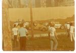 Triple spin in 1975 involving (L-R) Doc Dawson, Kramer Williamson and Dick Dodds (Westerman Photo)