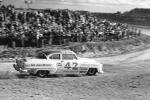 Lee Petty hard on the brakes during the 1954 GN race...