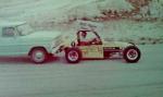 Bill Roynon gets pushed off for a Super-Sprint race circa 1971...