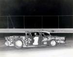 Russ Eaton hard at it during a Figure-8 race...